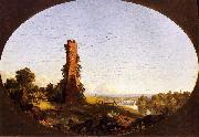New England Landscape with Ruined Chimney Frederic Edwin Church